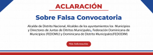 Aclaración sobre falsa convocatoria