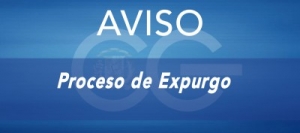 Aviso sobre proceso expurgo